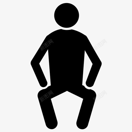 瑜伽姿势有氧运动健身健身房图标svg_新图网 https://ixintu.com 健身人体字形图标 健身健身房 有氧运动 瑜伽姿势 瑜伽训练 运动