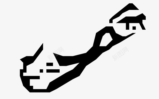 百慕大美国英国图标svg_新图网 https://ixintu.com 三角形 世界地图字形 地图 百慕大 美国 英国