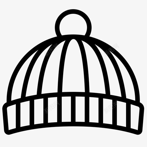 采购产品羊毛帽子羊毛帽子配件图标svg_新图网 https://ixintu.com 时尚 服装 羊毛帽子 轮廓帽子 配件 采购产品羊毛帽子