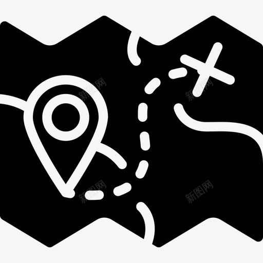 地图野营46填充图标svg_新图网 https://ixintu.com 地图 填充 野营46