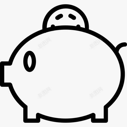 储蓄罐商业58直系图标svg_新图网 https://ixintu.com 储蓄罐 商业58 直系