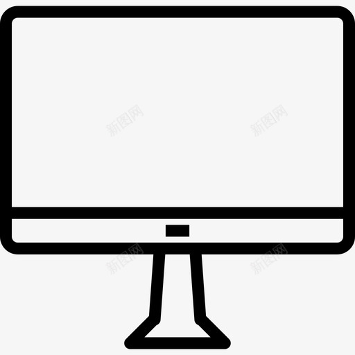 计算机办公用品线性图标svg_新图网 https://ixintu.com 办公用品 线性 计算机