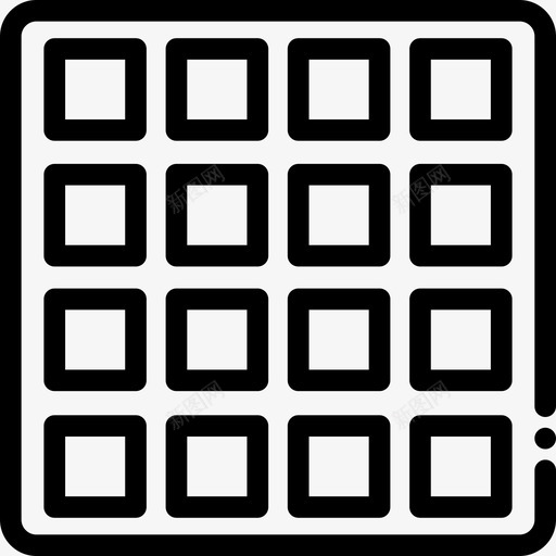 华夫饼13号面包房直系图标svg_新图网 https://ixintu.com 13号面包房 华夫饼 直系