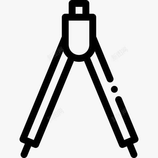 罗盘21号工具直线图标svg_新图网 https://ixintu.com 21号工具 直线 罗盘