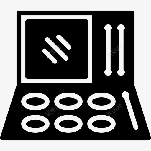 眼影化妆品眼妆图标svg_新图网 https://ixintu.com 化妆品 眼妆 眼影