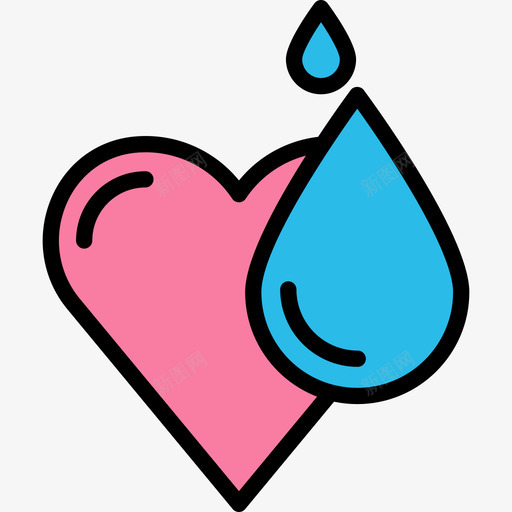 心形假日27线性颜色图标svg_新图网 https://ixintu.com 假日27 心形 线性颜色
