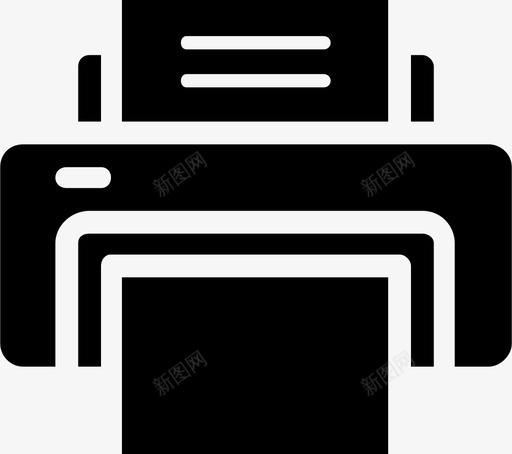 打印机设备硬件图标svg_新图网 https://ixintu.com 打印机 硬件 纸张 设备