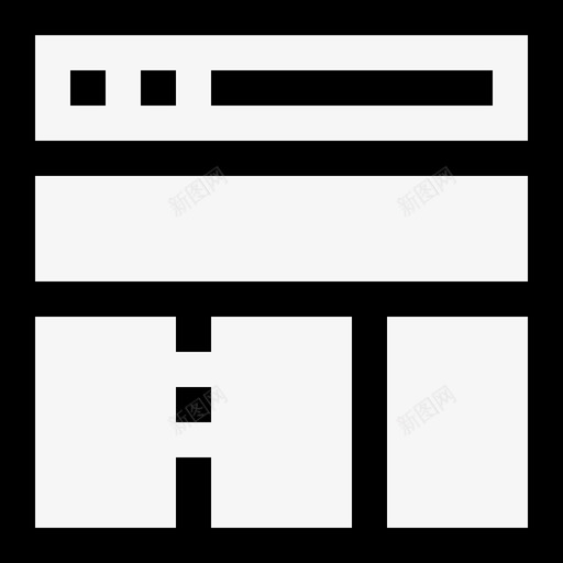 浏览器网站布局和用户界面元素线性图标svg_新图网 https://ixintu.com 浏览器 线性 网站布局和用户界面元素