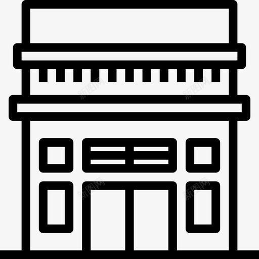 酒店17号楼线性图标svg_新图网 https://ixintu.com 17号楼 线性 酒店