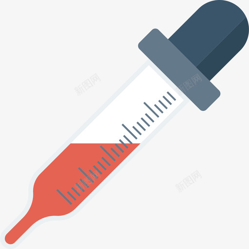 医疗卫生扁平滴管图标svg_新图网 https://ixintu.com 医疗卫生 扁平滴管
