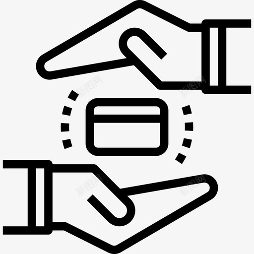 捐赠在线汇款概要线性图标svg_新图网 https://ixintu.com 在线汇款概要 捐赠 线性