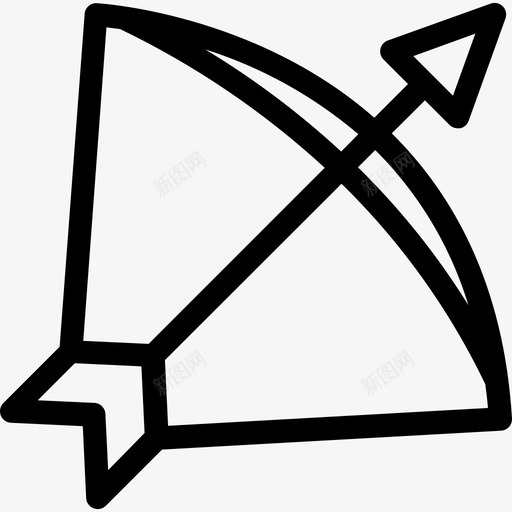 射箭中世纪8直系图标svg_新图网 https://ixintu.com 中世纪8 射箭 直系