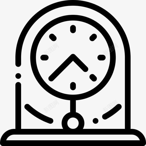 钟家装10直线型图标svg_新图网 https://ixintu.com 家装10 直线型 钟