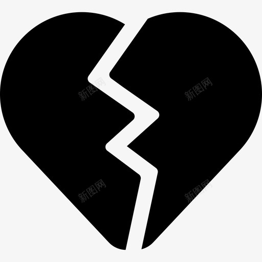 破碎的心约会应用程序4填充图标svg_新图网 https://ixintu.com 填充 破碎的心 约会应用程序4