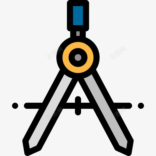 罗盘工具箱7线颜色图标svg_新图网 https://ixintu.com 工具箱7 线颜色 罗盘