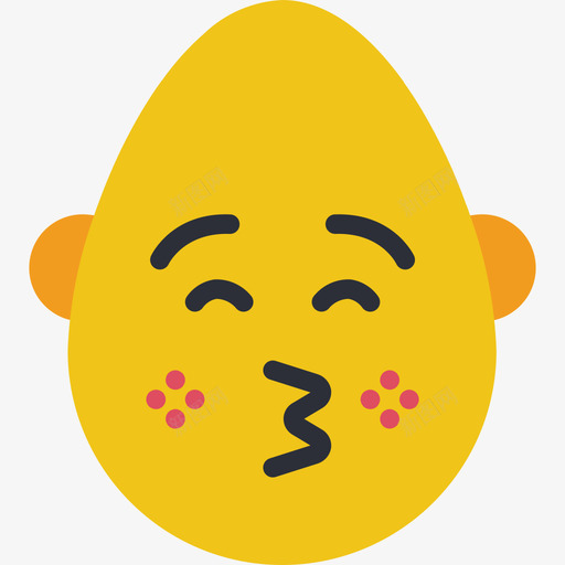 吻表情2平淡图标svg_新图网 https://ixintu.com 吻 平淡 表情2