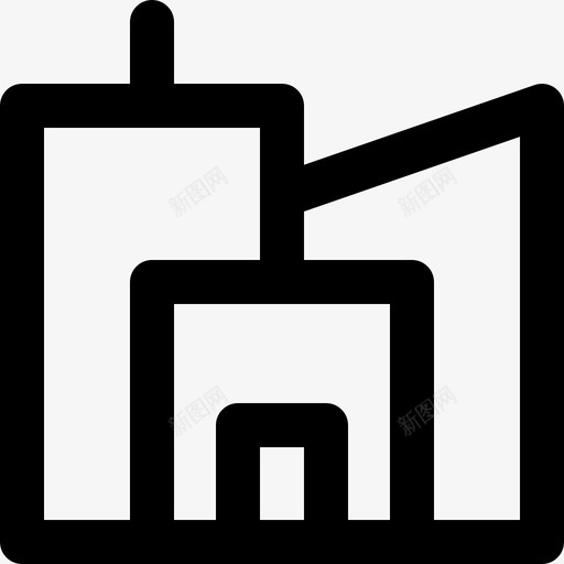 城市景观82号酒店线性图标svg_新图网 https://ixintu.com 82号酒店 城市景观 线性