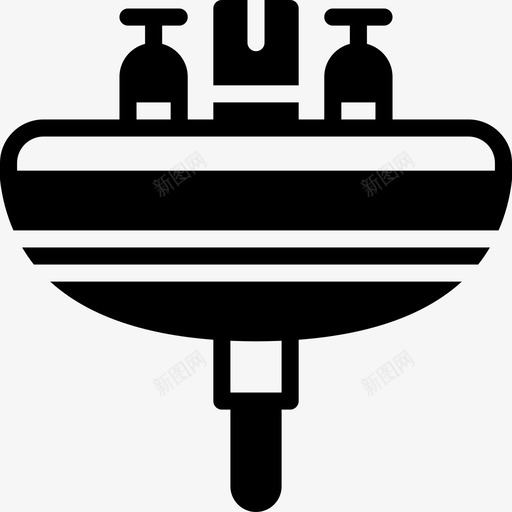 水槽家具家用3实心图标svg_新图网 https://ixintu.com 实心 家具家用3 水槽