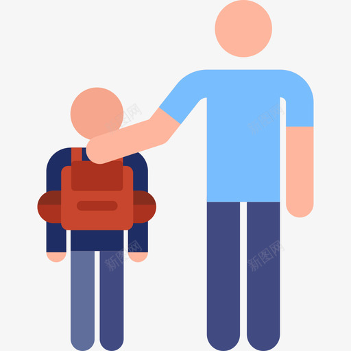 家庭学校象形图3彩色图标svg_新图网 https://ixintu.com 学校象形图3 家庭 彩色