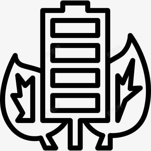 能源生态105线性图标svg_新图网 https://ixintu.com 生态105 线性 能源