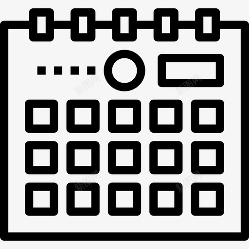 日历office元素12线性图标svg_新图网 https://ixintu.com office元素12 日历 线性