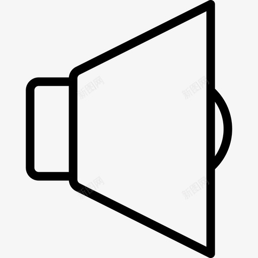 扬声器计算机和硬件6线性图标svg_新图网 https://ixintu.com 扬声器 线性 计算机和硬件6