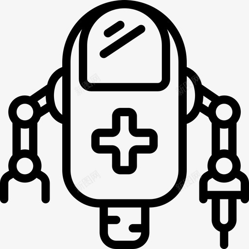 机器人人工智能19线性图标svg_新图网 https://ixintu.com 人工智能19 机器人 线性