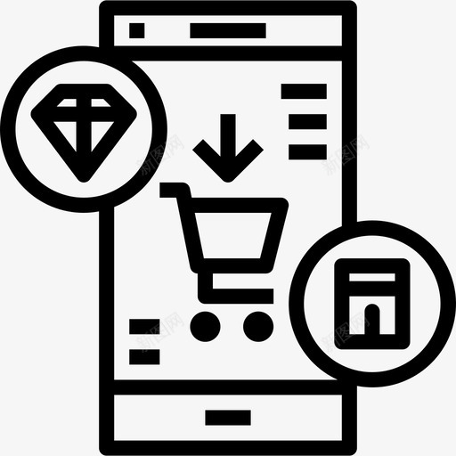 电子商务购物88直系图标svg_新图网 https://ixintu.com 电子商务 直系 购物88