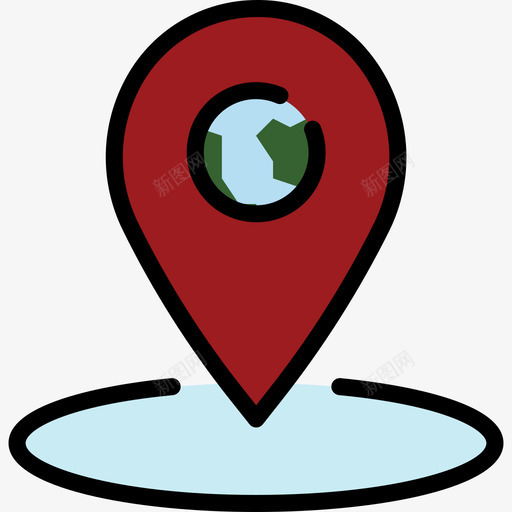 占位符行程112线性颜色图标svg_新图网 https://ixintu.com 占位符 线性颜色 行程112