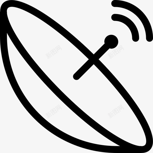 天线科学20线性图标svg_新图网 https://ixintu.com 天线 科学20 线性