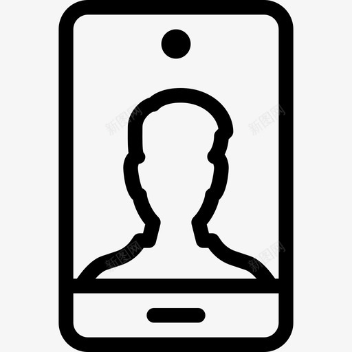 前置摄像头摄影图像线性图标svg_新图网 https://ixintu.com 前置摄像头 摄影图像 线性