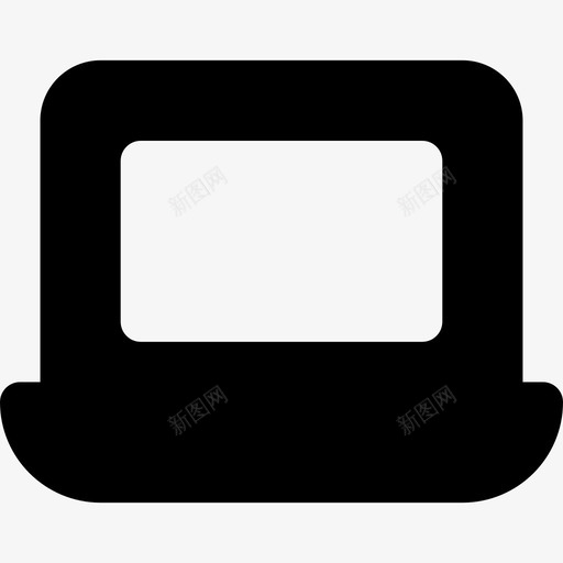 笔记本电脑ios4的mintab字形实心图标svg_新图网 https://ixintu.com ios4的mintab字形 实心 笔记本电脑