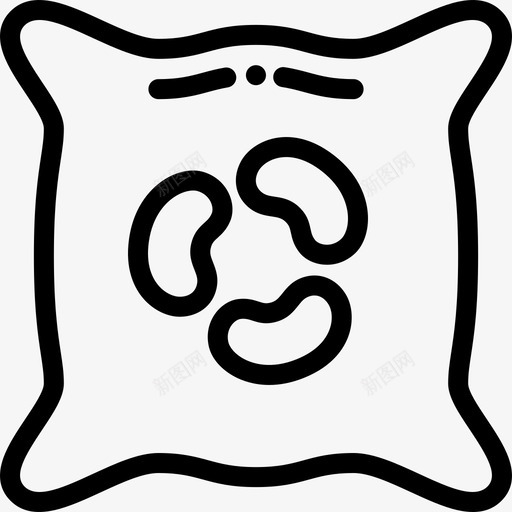 种子袋农业32线性图标svg_新图网 https://ixintu.com 农业32 种子袋 线性