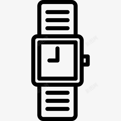 手表时间38直线型图标svg_新图网 https://ixintu.com 手表 时间38 直线型