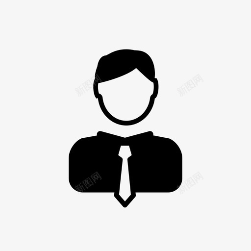 个人客户客户服务图标svg_新图网 https://ixintu.com 个人 大胆的商业图标 客户 客户服务 男人 西装