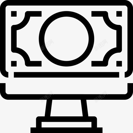 计算机付款方式4线性图标svg_新图网 https://ixintu.com 付款方式4 线性 计算机