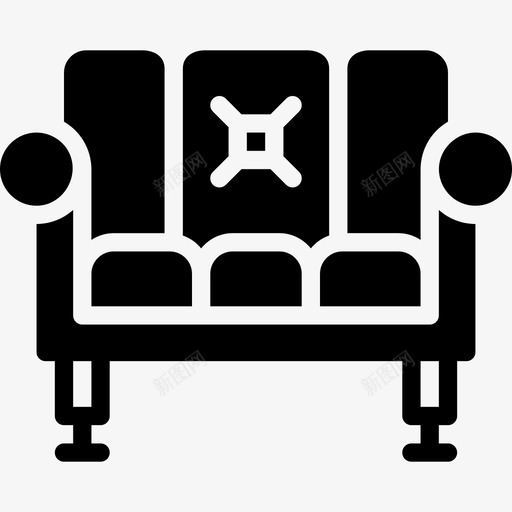 沙发家具和家居7实心图标svg_新图网 https://ixintu.com 实心 家具和家居7 沙发