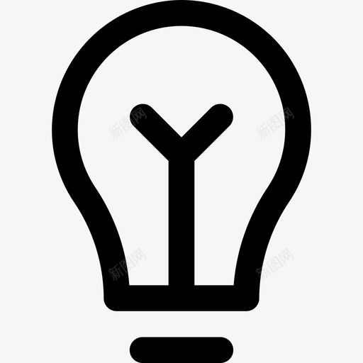 灯泡ios2的mintab轮廓线性图标svg_新图网 https://ixintu.com ios2的mintab轮廓 灯泡 线性