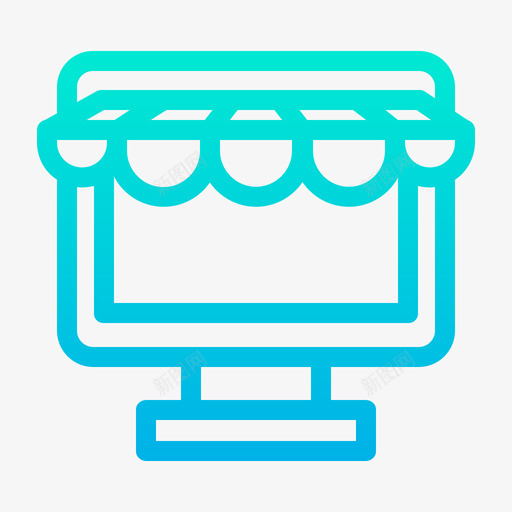 网店广告10梯度图标svg_新图网 https://ixintu.com 广告10 梯度 网店