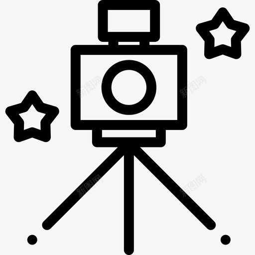 照相摄像机fame11图标svg_新图网 https://ixintu.com fame11 摄像机 照相 线性