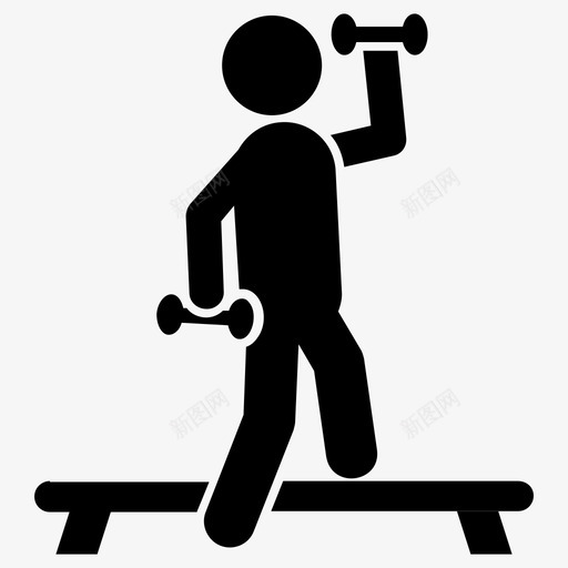 健身房健身俱乐部健身中心图标svg_新图网 https://ixintu.com 健身中心 健身人字形图标 健身俱乐部 健身工作室 健身房