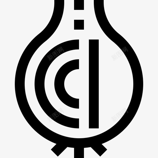 洋葱蔬菜和水果线状图标svg_新图网 https://ixintu.com 洋葱 线状 蔬菜和水果