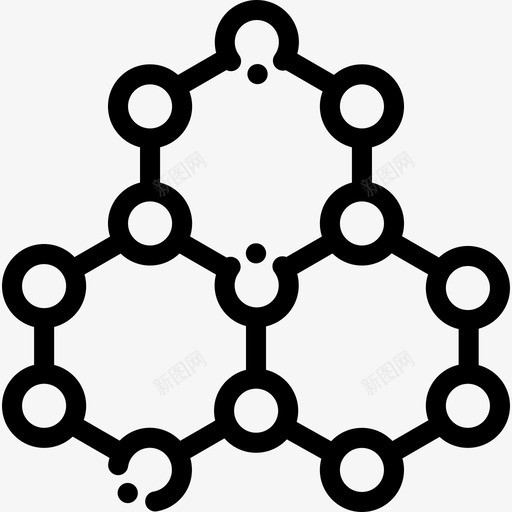 分子研究科学5线性图标svg_新图网 https://ixintu.com 分子 研究科学5 线性