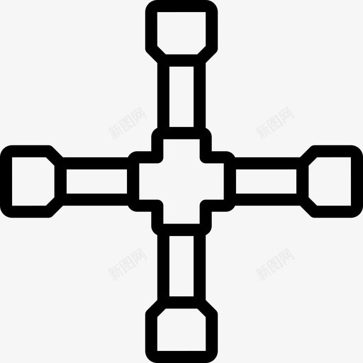 扳手汽车零件车辆4线性图标svg_新图网 https://ixintu.com 扳手 汽车零件车辆4 线性