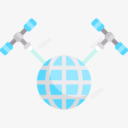 卫星未来技术14平面图标svg_新图网 https://ixintu.com 卫星 平面 未来技术14