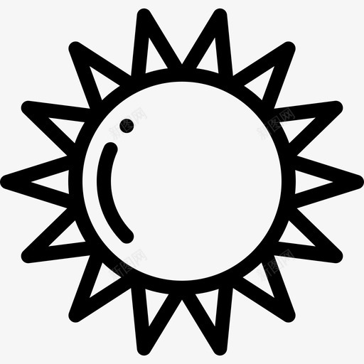 太阳巴西狂欢节7直线图标svg_新图网 https://ixintu.com 太阳 巴西狂欢节7 直线
