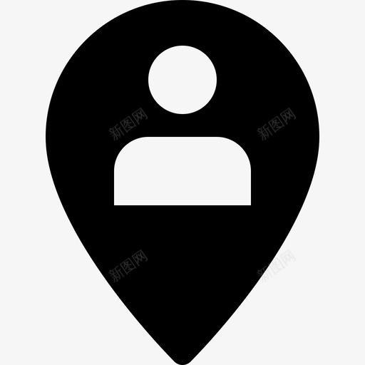 用户地图位置3已填充图标svg_新图网 https://ixintu.com 地图位置3 已填充 用户