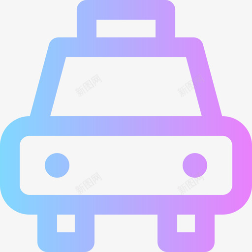 出租车83号酒店梯度图标svg_新图网 https://ixintu.com 83号酒店 出租车 梯度