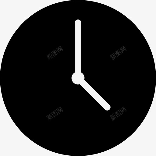 时钟时间日历2填充图标svg_新图网 https://ixintu.com 填充 时钟 时间日历2
