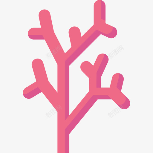 珊瑚海洋生物14扁平图标svg_新图网 https://ixintu.com 扁平 海洋生物14 珊瑚